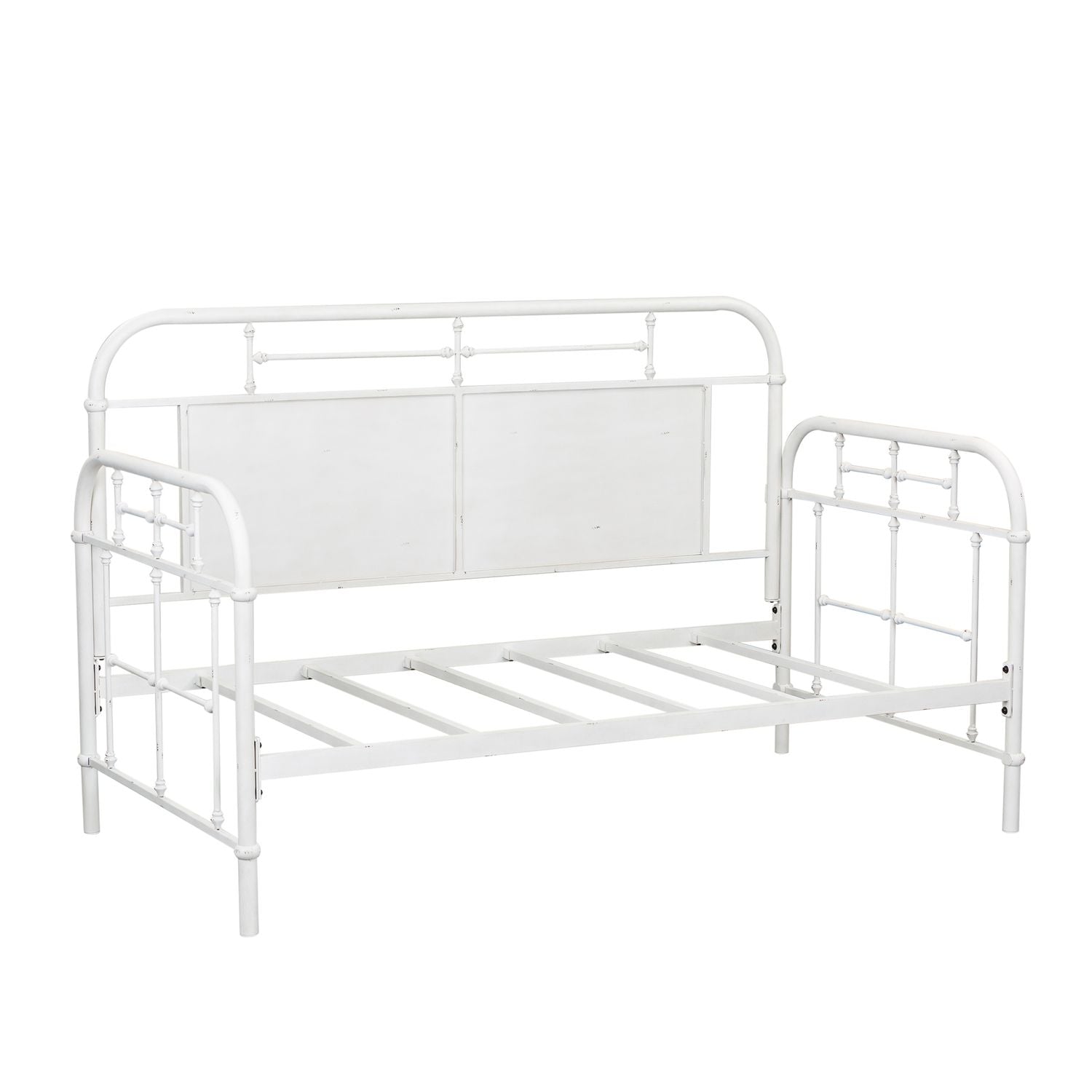 Twin Metal Day Bed with Trundle- Antique White from Liberty Furniture