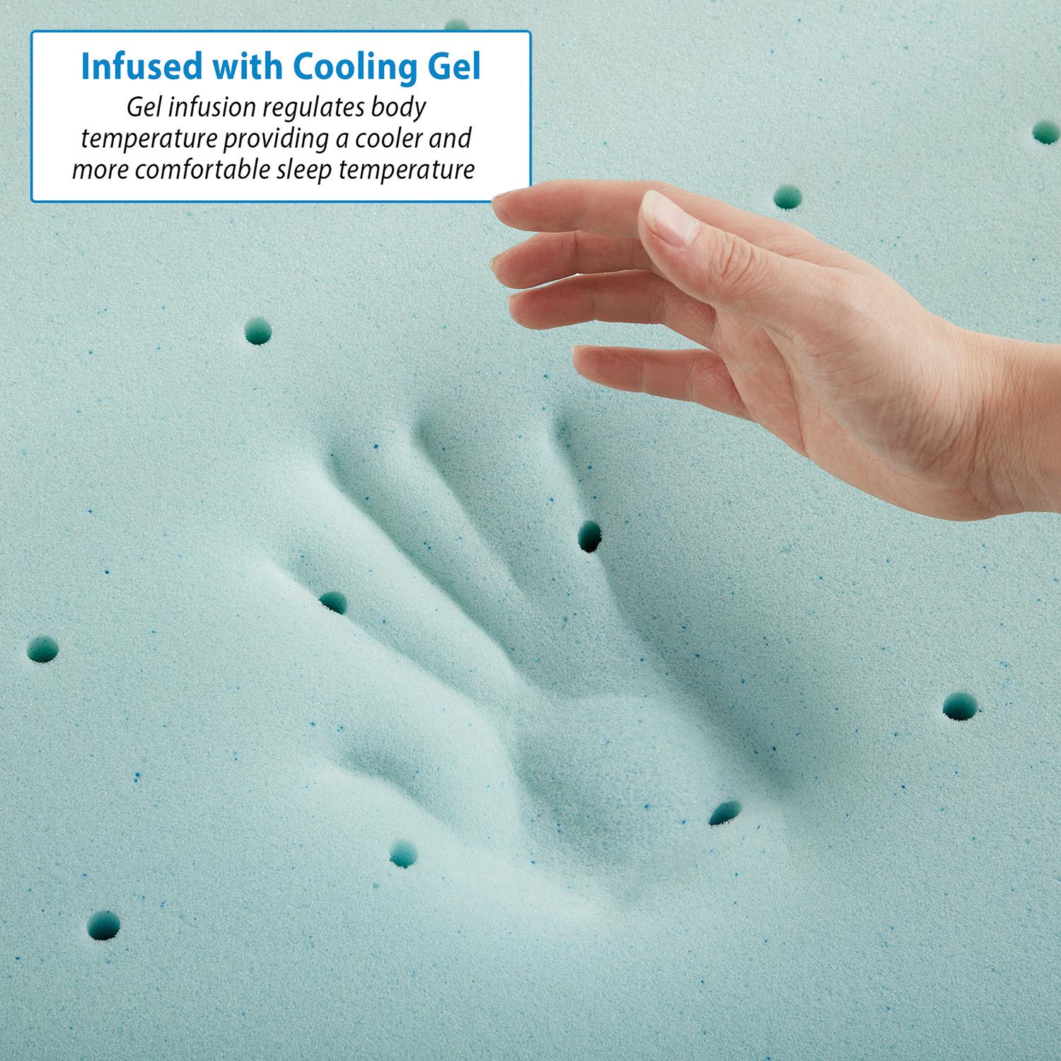 2 inch Thick Gel Infused Foam Mattress Topper