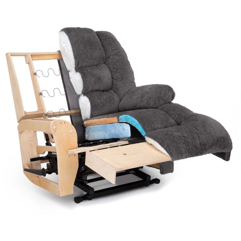 9534 Caesar 500 lb. Brown Fabric Recliner by Franklin