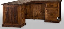 Rusticos Sierra Home Office RUSTIC L-SHAPE DESK LR ESC-05