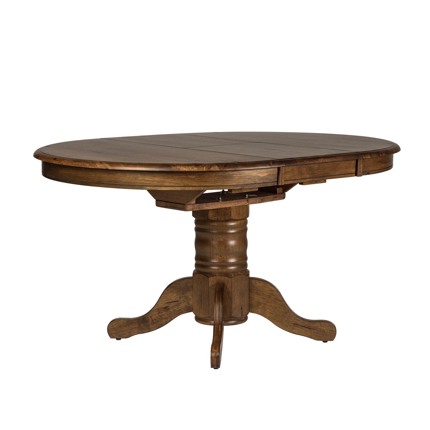 Carolina Crossing 5 Piece Pedestal Table Set Brown
