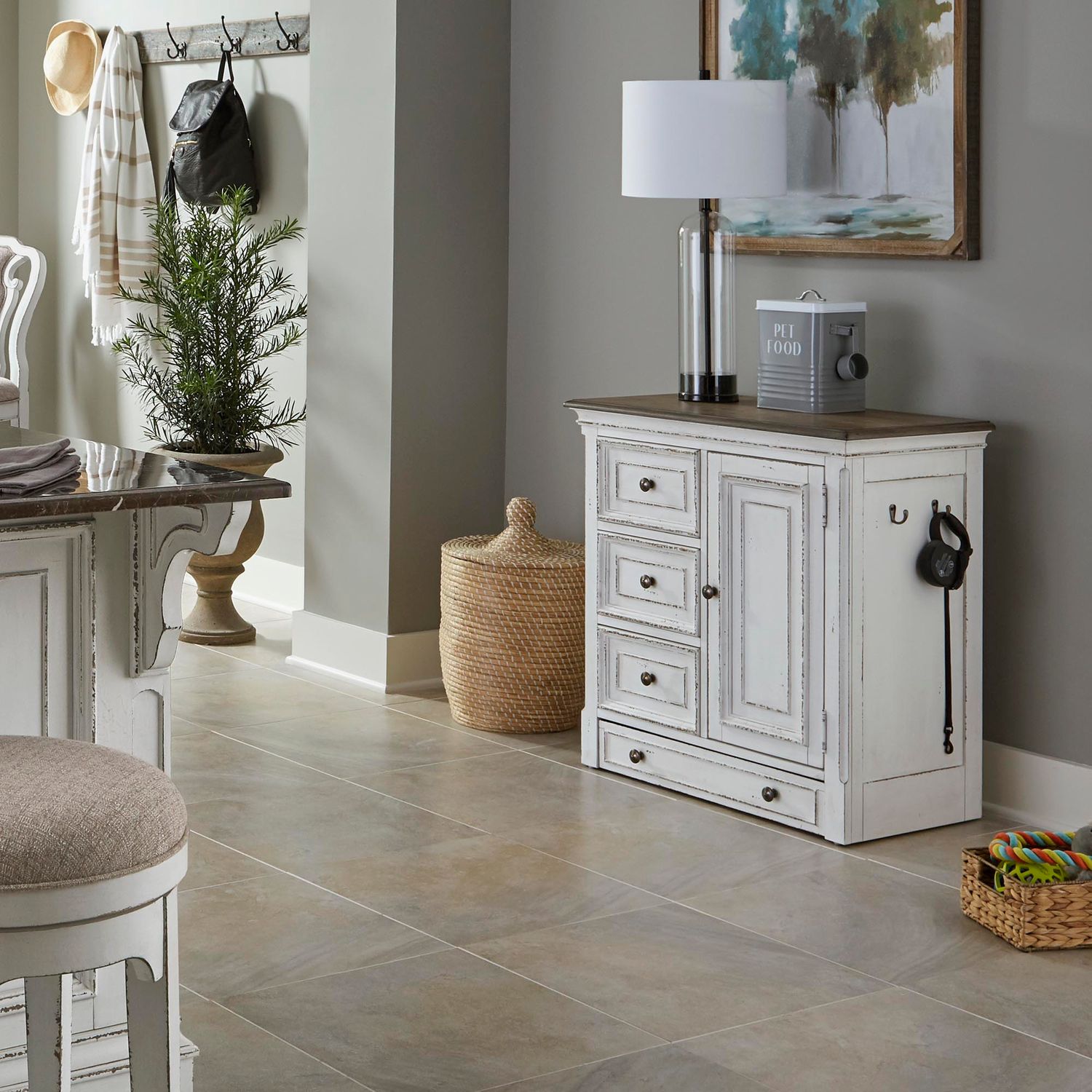 Magnolia Manor / Pet Feeder Cabinet