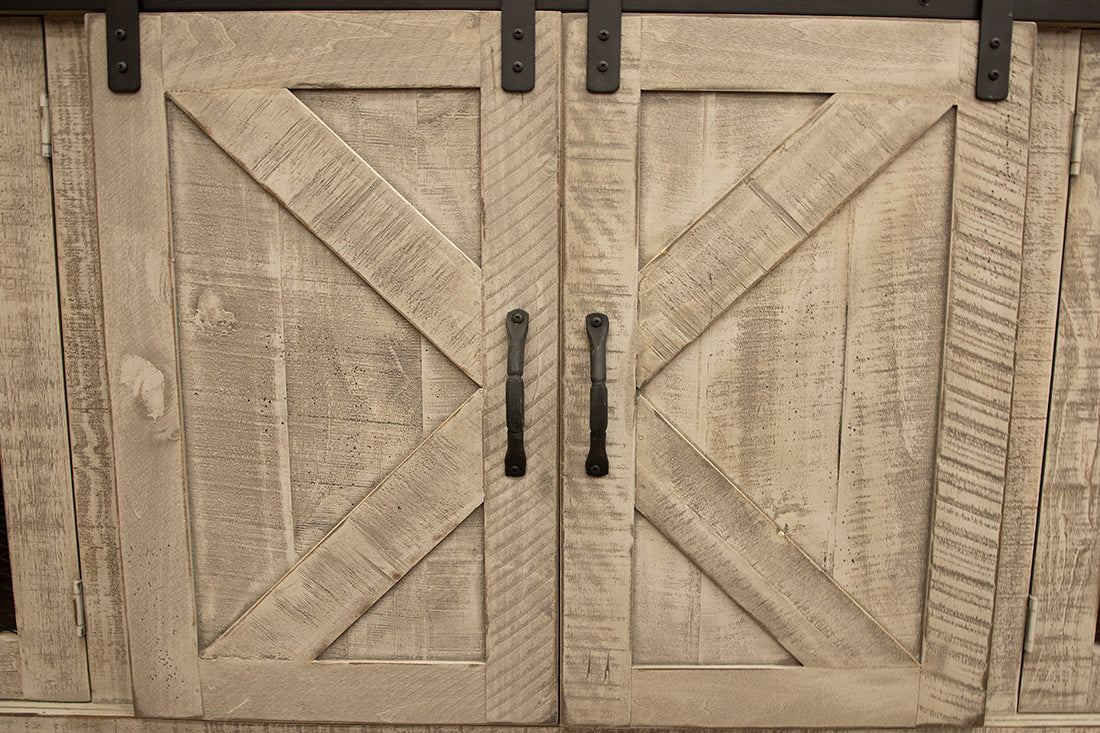 Pueblo Gray TV Stand Collection Model: IFD3401TVSTANDS SOLID WOOD