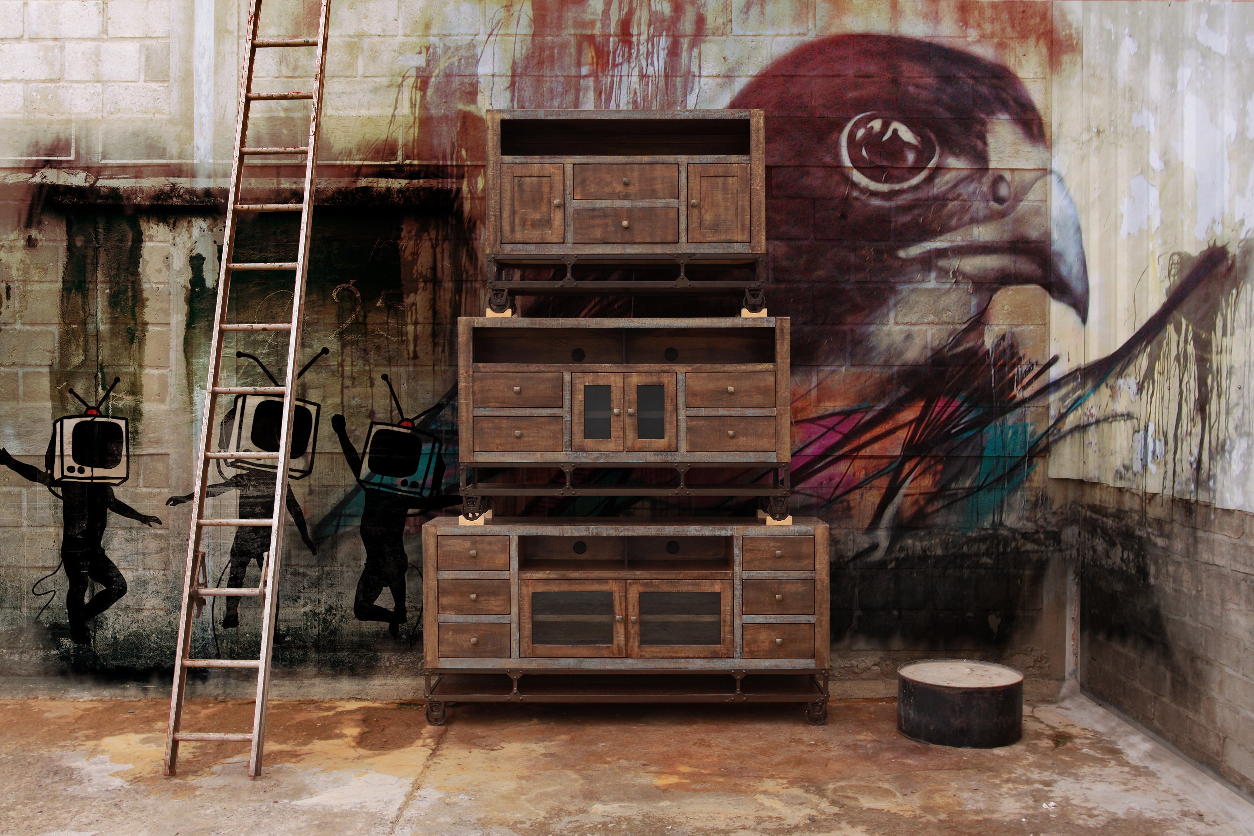 560 URBAN GOLD Model: IFD560STAND SOLID WOOD