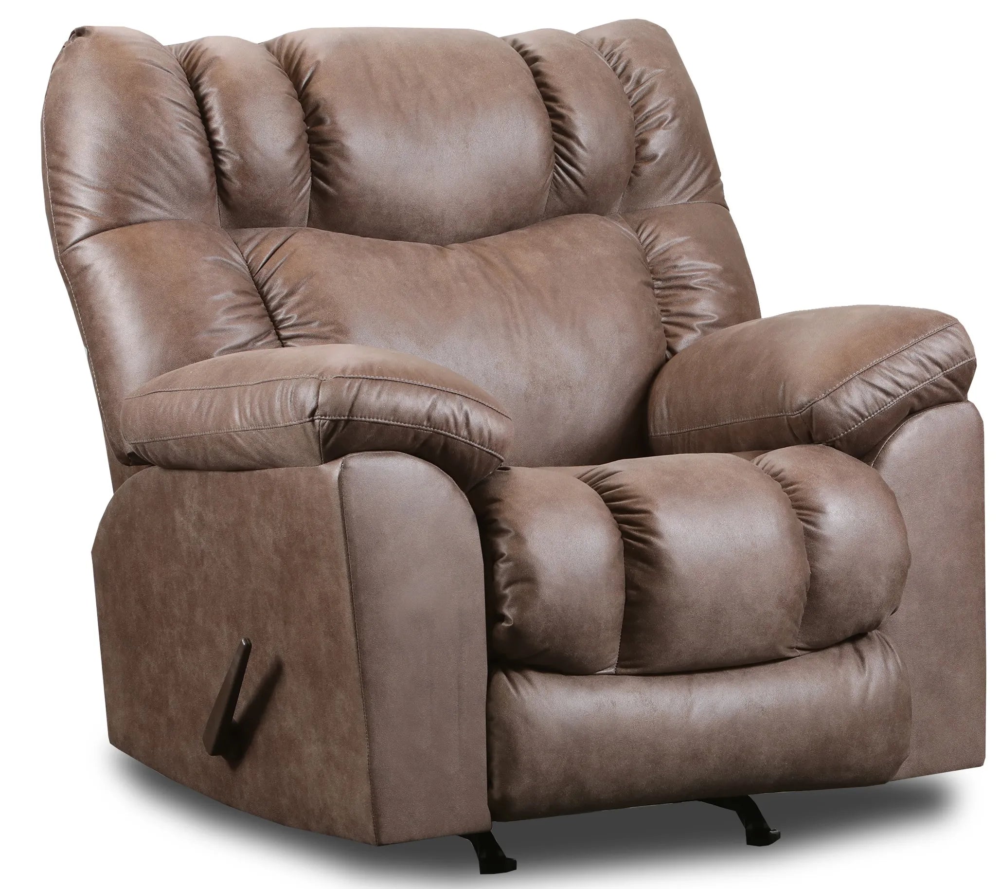 1014 271-21 Southern Motion Clayton Rocker Recliner in Amos Mocha Fabric