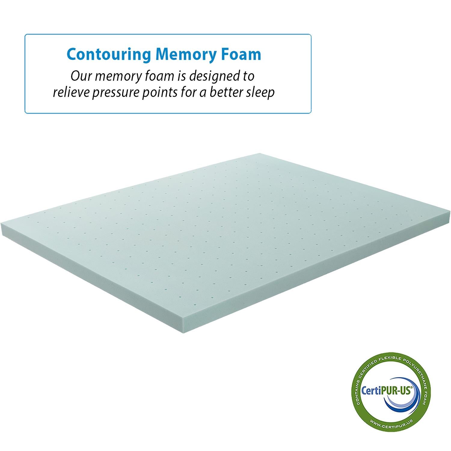 2 inch Thick Gel Infused Foam Mattress Topper