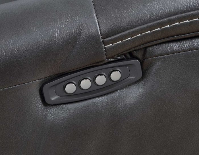 Provo Charcoal 6-Piece Dual-Power Chaise Sectional by Steve Silver