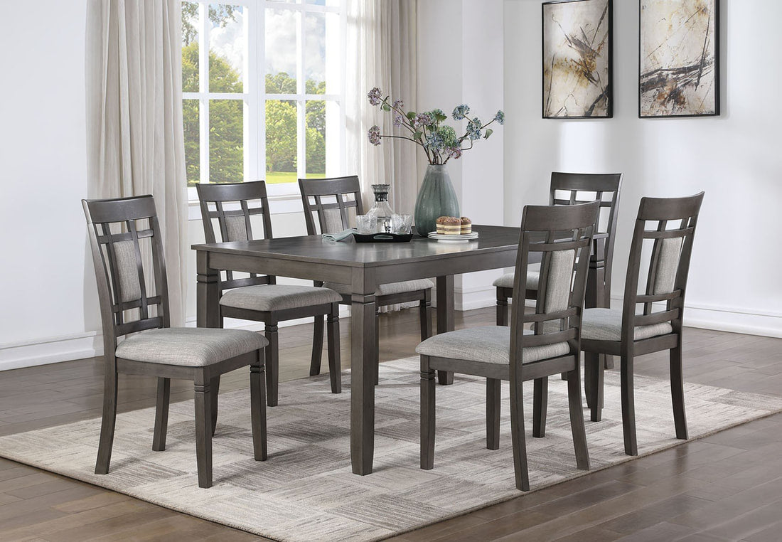 D2020 Gray 7 Piece Dining Set