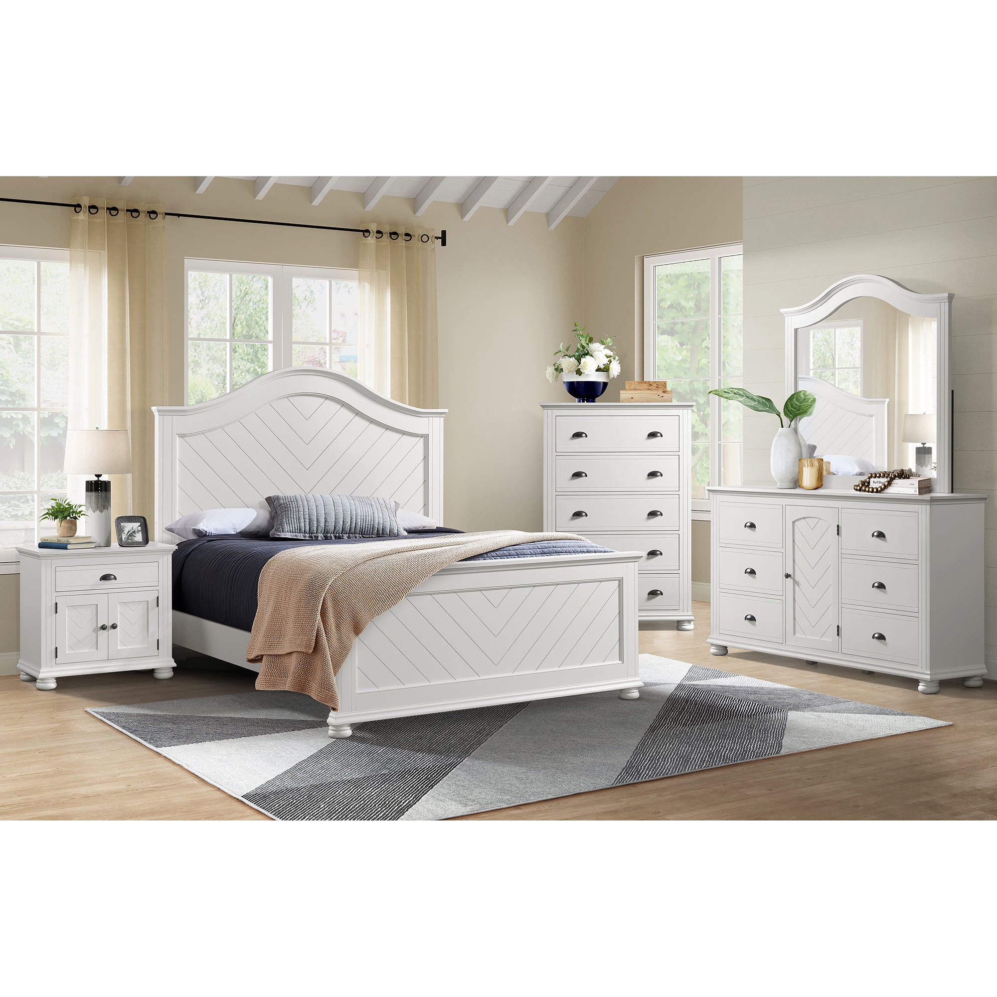 Kona White Bedroom Collection from Elements International