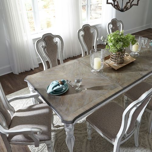 Magnolia Manor 7 Piece Leg Table Set  SKU: 244-DR-7LGS