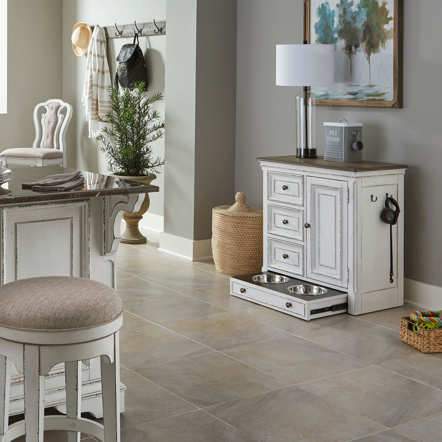 Magnolia Manor / Pet Feeder Cabinet