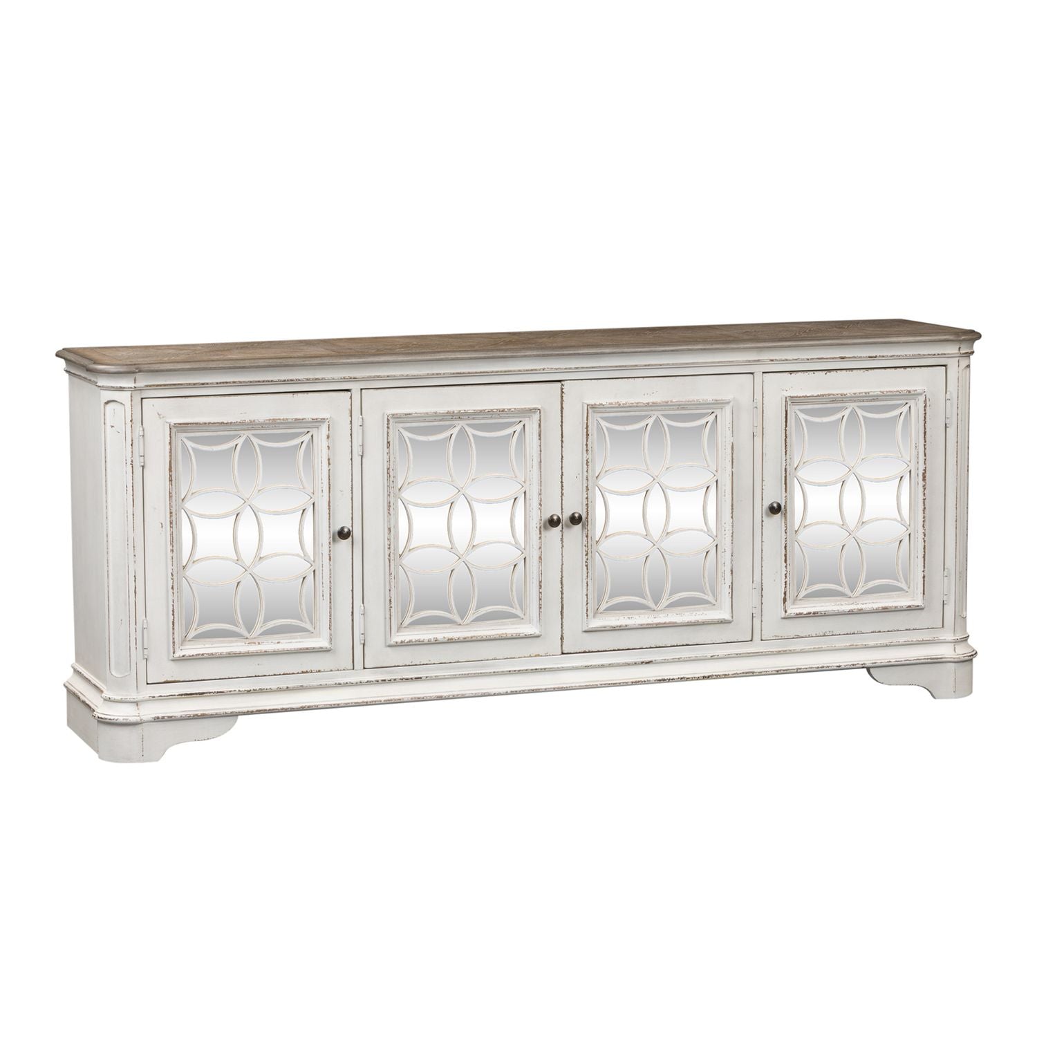 84 inch Magnolia Manor TV Console SKU: 244-TV84- Liberty Furniture