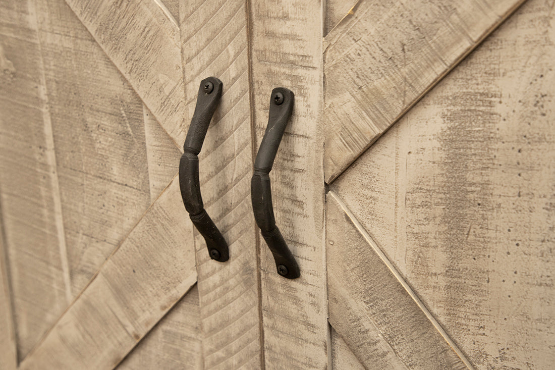 Pueblo Gray TV Stand Collection Model: IFD3401TVSTANDS  SOLID WOOD