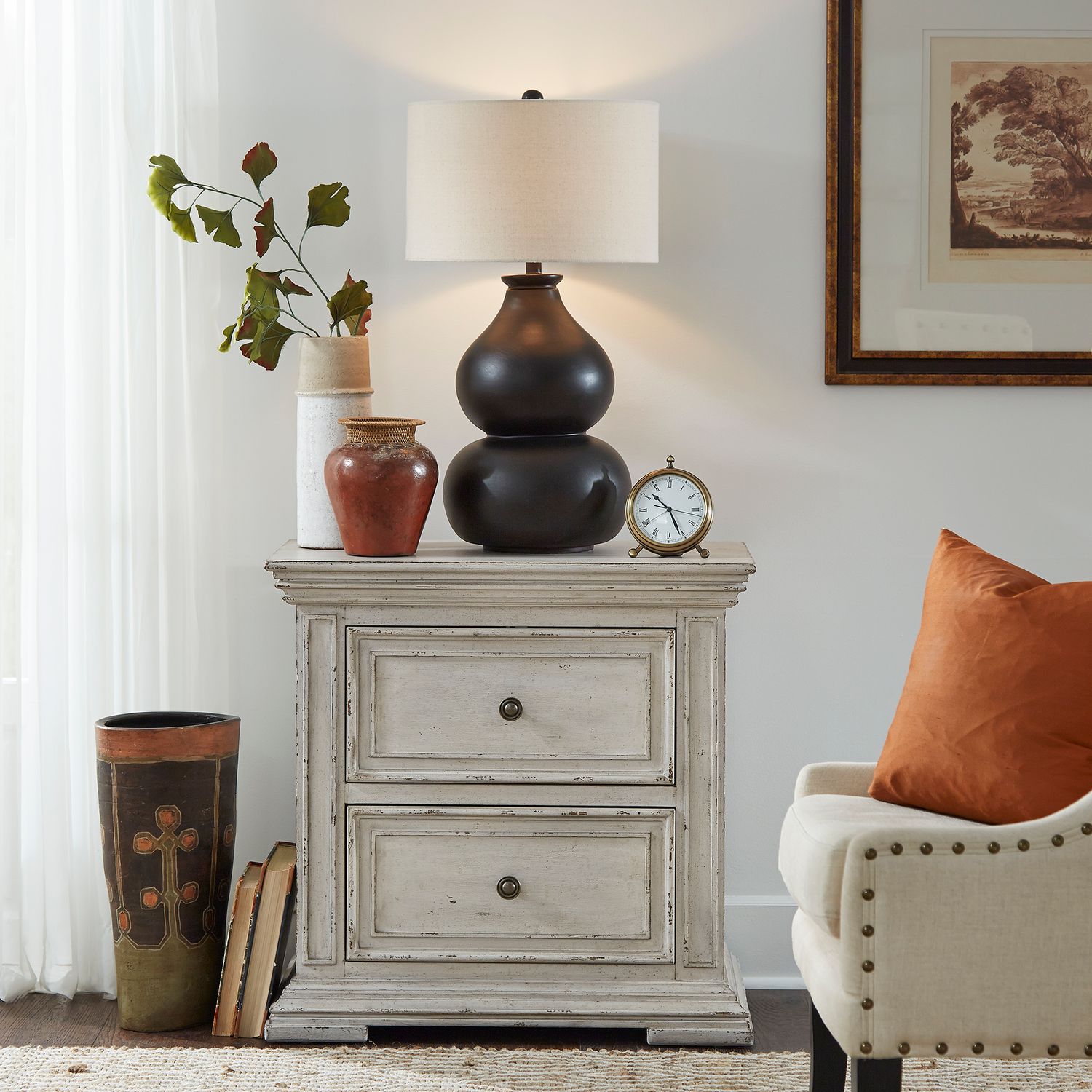 Big Valley 361W-BR Bedroom Collection By Liberty Furniture   White Stone Distressed Finish