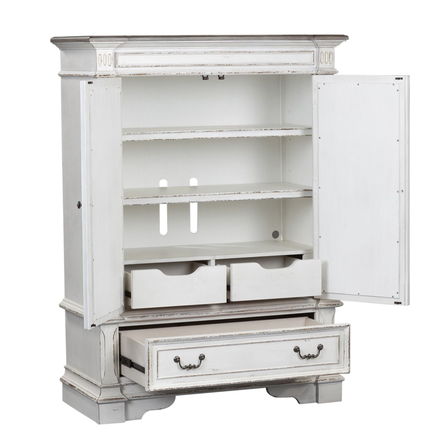 Abbey Park / Mirrored 2 Door Chest SKU: 520-BR42 Liberty Furniture