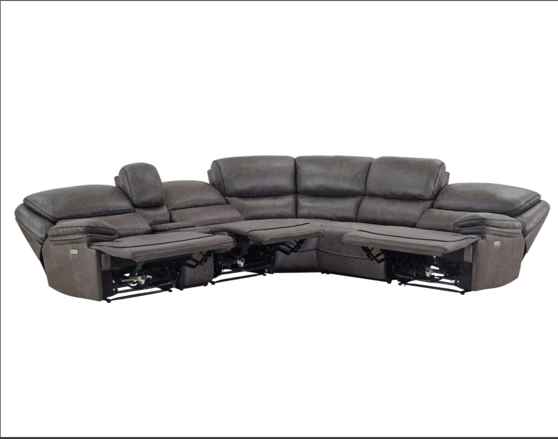 Plaza 6-Piece Power Reclining Sectional - Crazy Mattress Man