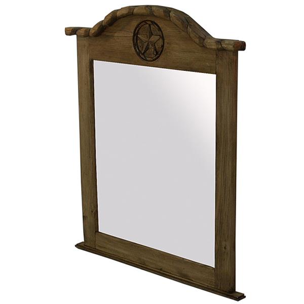 COUNTRY BED WITH ROPE AND STAR MEDIO BROWN