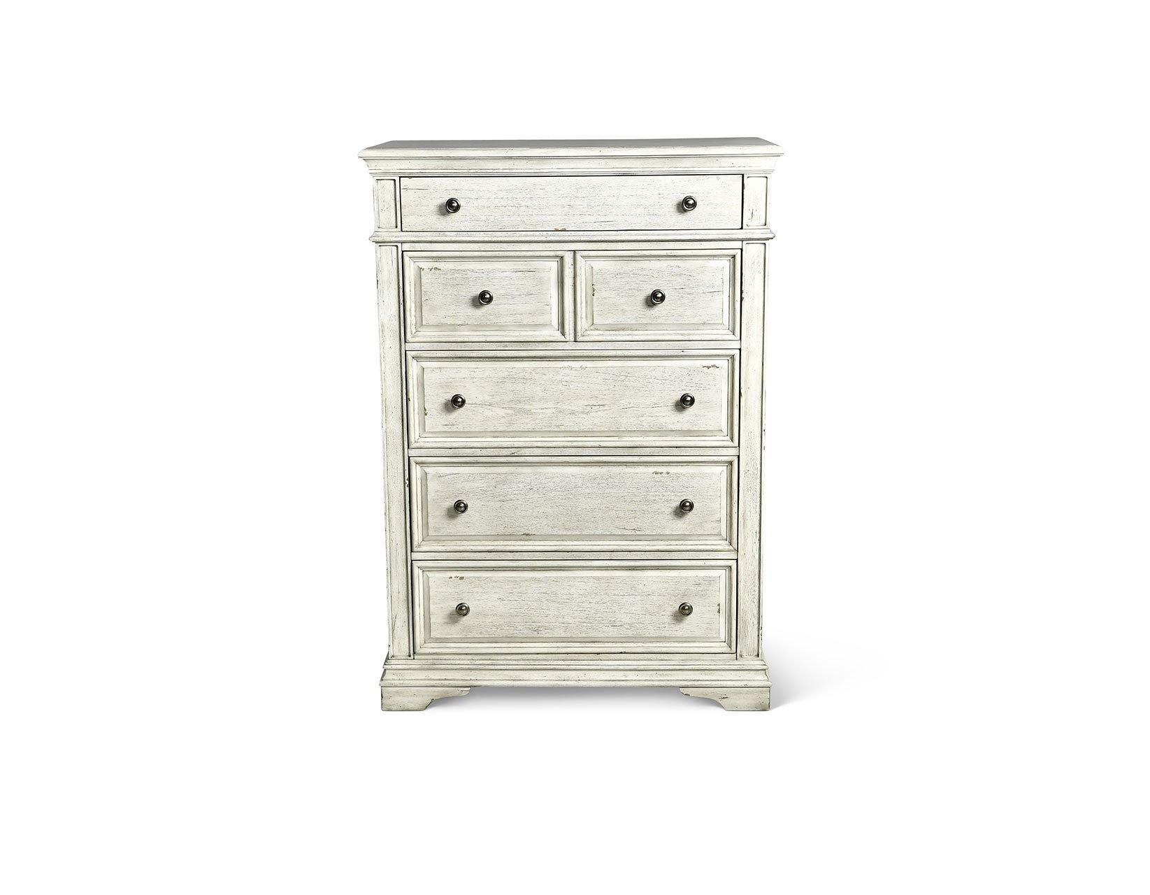 Highland Park HP900 Distressed Cathedral White Bedroom Set by Steve Silver - Crazy Mattress Man