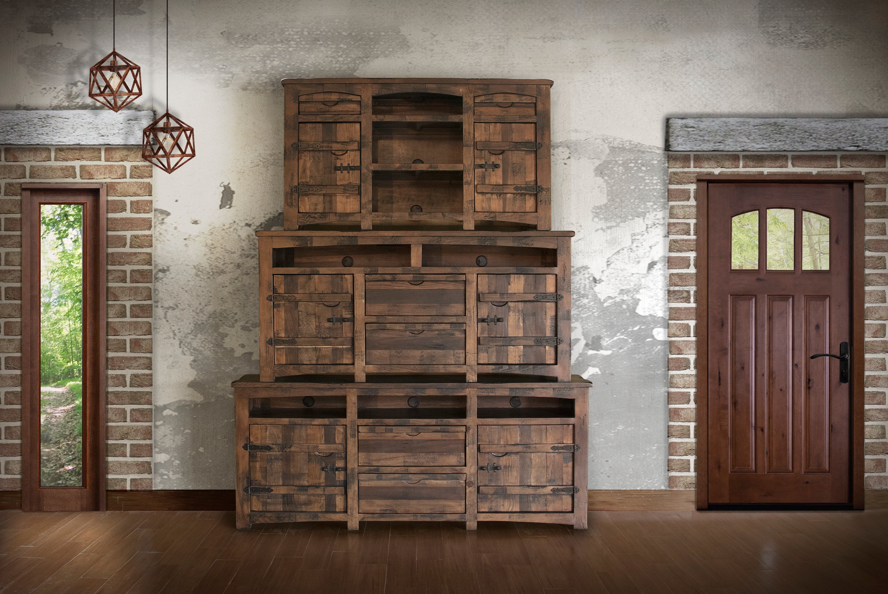 567 MEZCAL Model: IFD567STAND-TV    Solid Wood