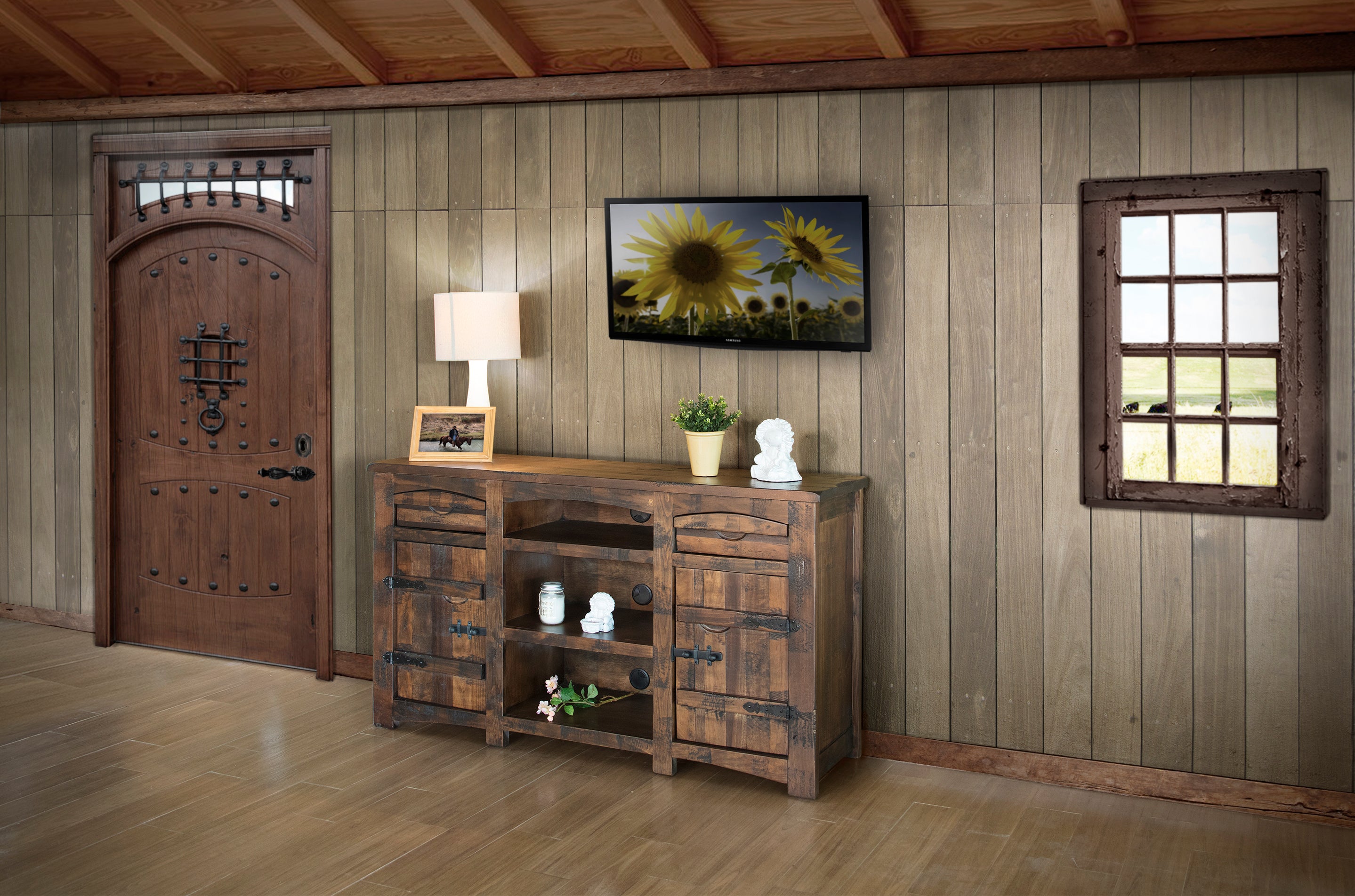 567 MEZCAL Model: IFD567STAND-TV    Solid Wood