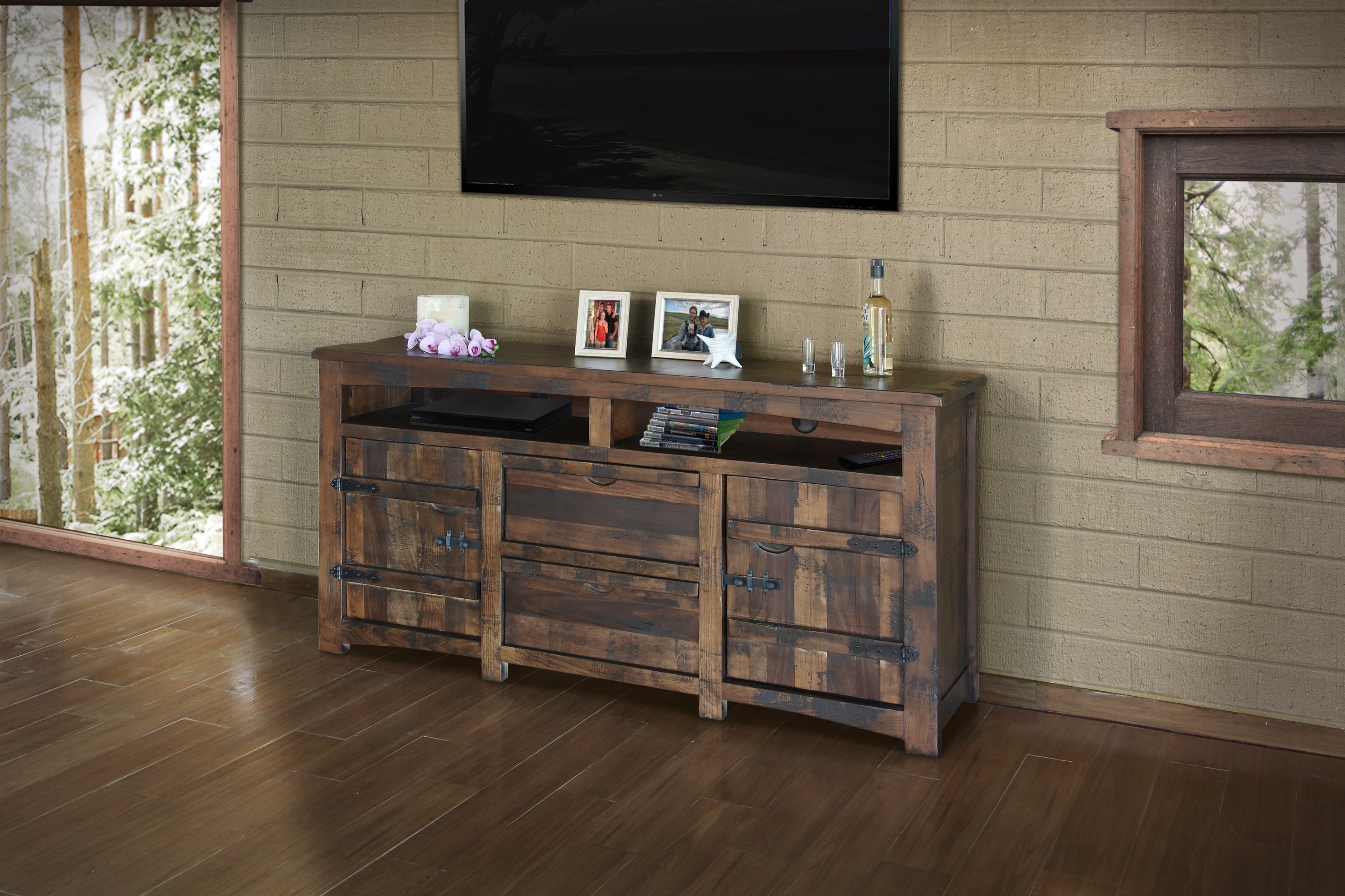 567 MEZCAL Model: IFD567STAND-TV    Solid Wood