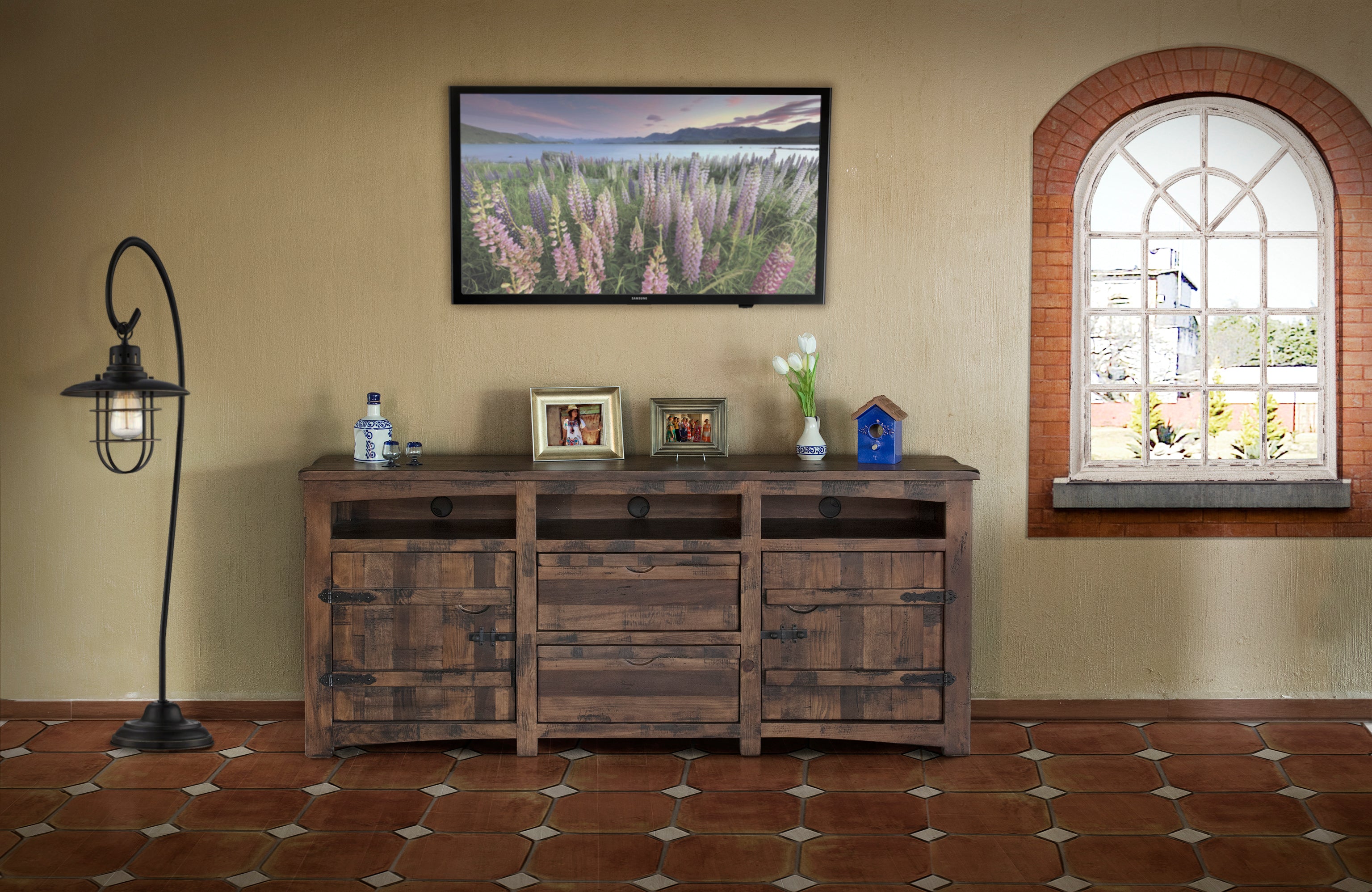 567 MEZCAL Model: IFD567STAND-TV    Solid Wood