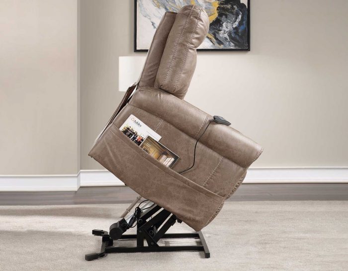 Ottawa Power Lift Chair with Heat and Massage Camel by Steve Silver