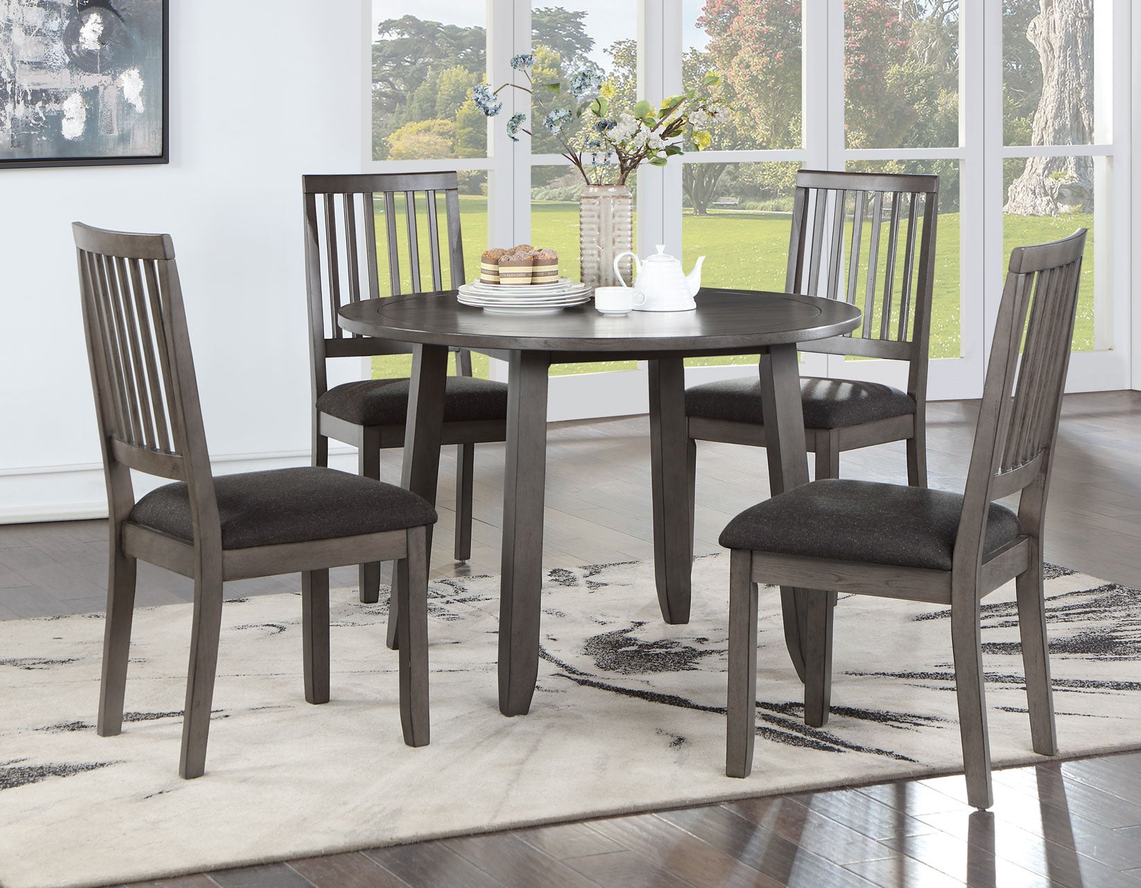Yorktown 5-Pack Dining Set, Gray by Steve Silver