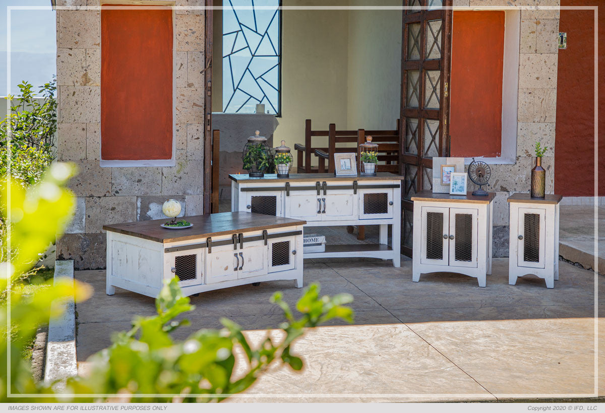 360 Pueblo White Model: IFD360OCC Collection: Cocktail, Sofa, End, Chairside